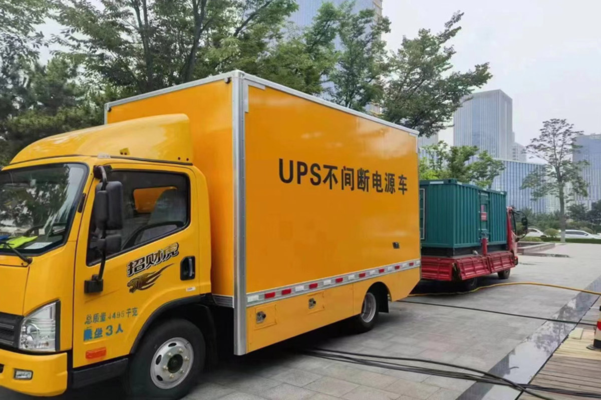 武侯发电机租赁施工现场