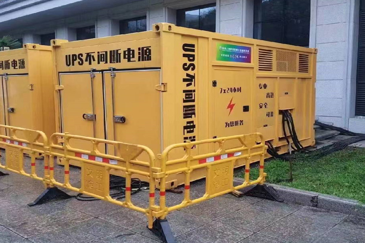 武侯发电机租赁施工现场